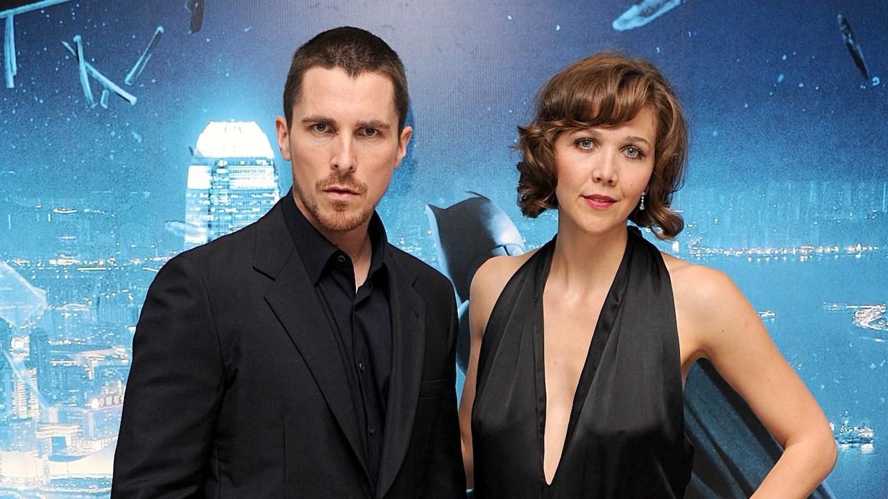 Christian Bale et Maggie Gyllenhaal à la première européenne de The Dark Knight (2008)
