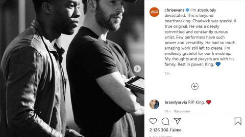 Mort de Chadwick Boseman : L'hommage de Chris Evans
