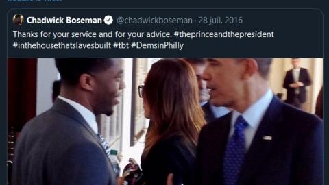 Mort de Chadwick Boseman : L'hommage de Barack Obama