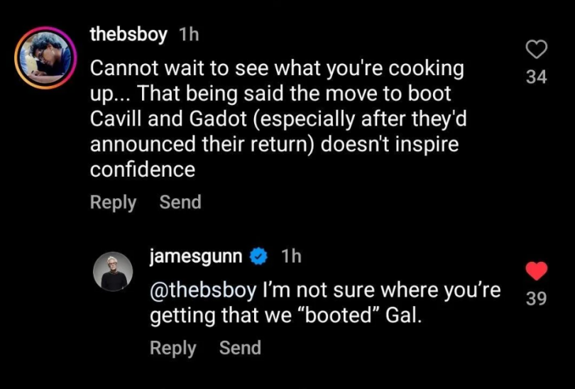 James Gunn message