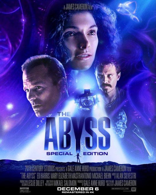 Abyss l'affiche de la réédition en 4K